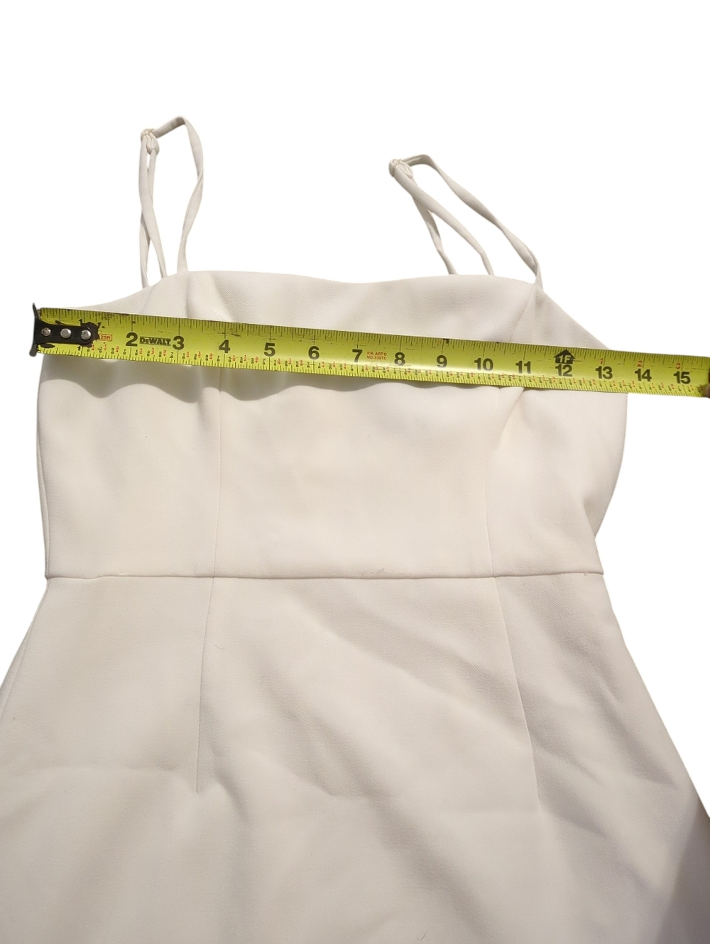French Connection Cream Mini Dress Size 0 - Picture 8 of 10